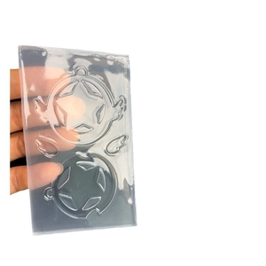 DIY silicone mold featuring winged star designs for liquid shaker resin jewelry making