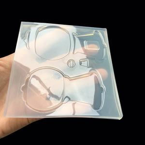 Hollow gasholder machine silicone mold for DIY resin crafts with rolling ball design