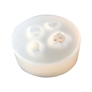 Translucent silicone mold for DIY resin crystal clusters and handmade jewelry casting