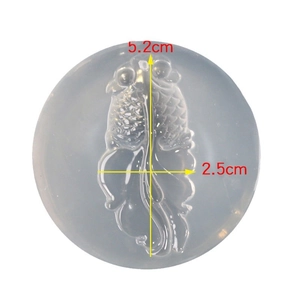 DIY goldfish pattern silicone mold for resin craft and pendant jewelry making