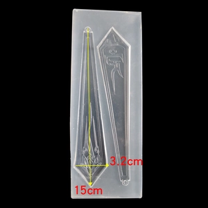 Detailed dimensions of translucent silicone mold for DIY resin pendants and ornaments