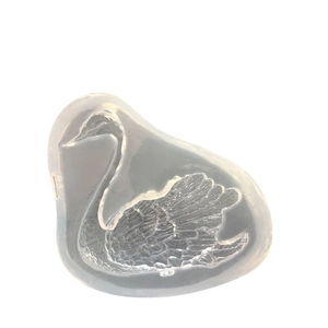Moule en silicone cygne 3D pour bricolage en résine avec texture de plumes et fini miroir