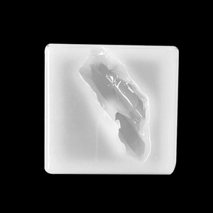 Moule carré en silicone blanc pour cristaux DIY et ornements en pierre irréguliers