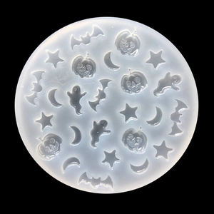 Halloween Bat Pumpkin Ghost Moon Star Silicone Mold DIY Mirror Crystal Glue Nail Art Resin Craft Baking Mold For Festival