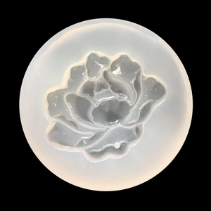 Translucent silicone lotus mold for DIY resin crystal crafts with detailed floral petals