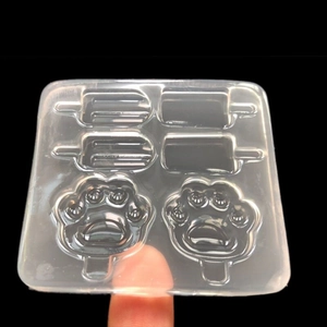 Cute Cat Claw And Popsicle Shape DIY Silicone Mold For Resin Crafting Mirror Surface Ice Cream Cake Decoration Tools