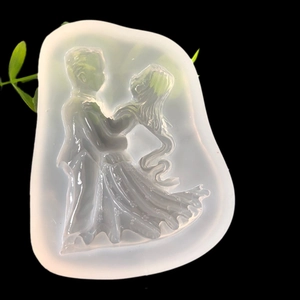 Romantic Wedding Bride And Groom Dancing Silicone Mold For DIY Resin Jewelry Cake Fondant Decoration Wedding Party DIY Tools