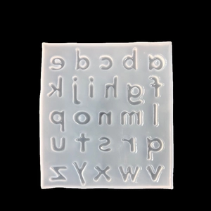 DIY silicone mold for lowercase letters, perfect for resin craft and phone case decoration