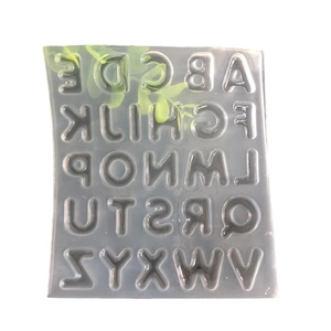 DIY translucent silicone mold featuring full set of A-Z uppercase English letters