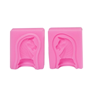 3D chess knight silicone fondant mold for baking decoration and DIY chocolate craft