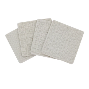 4-pack silicone knitting texture impression mats for fondant and clay DIY crafts