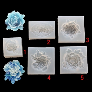 Stampo in Silicone a Forma di Fiore per Gioielli Fai da Te in Resina Rose Peonia Vintage Stampo per Colata in Resina Epossidica Artigianale