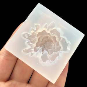Stampo in silicone a fiore traslucido per resina fai da te e sapone artigianale