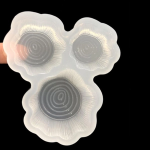 Three-size tree stump silicone mold with ring texture for DIY resin casting projects