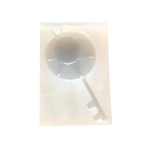 Silicone mold for star key charms featuring a sun design for DIY epoxy resin crafts