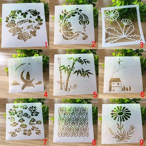 PET Hollow Painting Stencil Floral Lace Template For DIY Crafting Drawing Baking Cake Decorating Sugar Sieve Primary School Student Graffiti Art