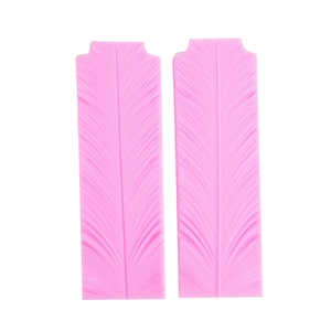 Feather Leaf Texture Silicone Mold For Fondant Gumpaste Chocolate Large DIY Cake Decorating Tool Baking Accessory