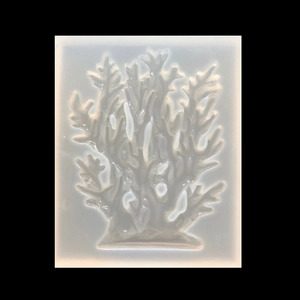 Detail of coral shaped silicone mold for DIY resin crafts and fondant decoration