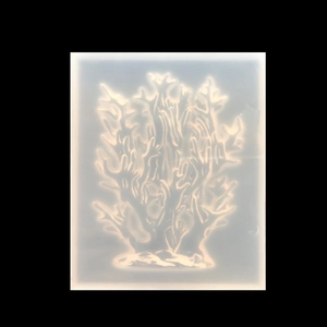 Translucent silicone coral sea grass mold for DIY fondant clay and UV resin crafts
