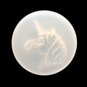 Translucent silicone unicorn mold for DIY resin crafts and jewelry pendants