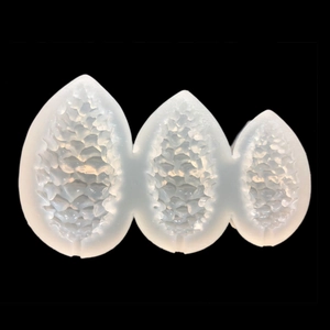 Mirror Silicone Pinecone Mold For DIY Resin Jewelry Cake Baking Multi Cavity Translucent White Crafting Tool Accessory