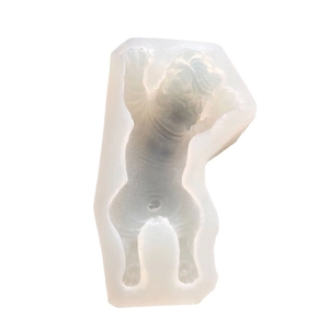 6-Zoll Shar-Pei-Hund Silikonform für DIY Schokoladen-Mousse-Kuchen und Backdekoration