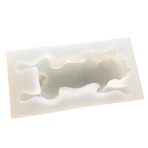 Bulldog mousse cake silicone mold for DIY baking and handmade soap making