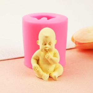 Silicone mold kit for creating a realistic baby eating hand shape for cake fondant and crafts