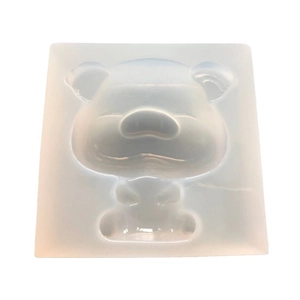 3D cute pig silicone mold for crystal resin pendants and DIY necklace crafting