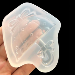 Handheld 3D umbrella silicone mold for resin pendants and DIY mobile phone case decor