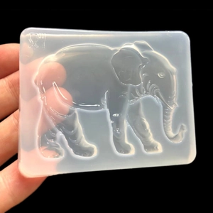 Retro Exotic Elephant Silicone Mold For DIY Epoxy Resin Jewelry Pendant Clay Handcrafted Cake Decorating Tools Mirror Finish