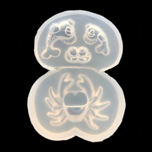 Dolphin Crab Animal Silicone Mold For Resin DIY Mirror Surface Crystal Epoxy Casting Mold Handmade Jewelry Craft Baking Tool
