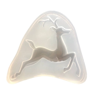Moule en silicone renne courant translucide pour résine DIY, colle cristal et savon artisanal