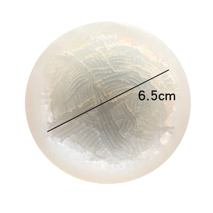 Moule en silicone boule de laine 3D de 6,5 cm pour bougies et plâtre faits main