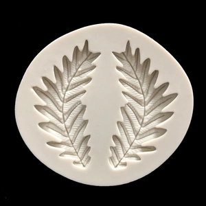 Olive leaf wheat ear pattern silicone fondant mold for Christmas cake decoration