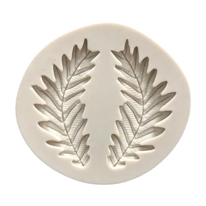 Olive leaf silicone mold for chocolate and fondant with detailed leaf vein textures