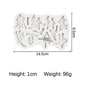 Silikonform mit chinesischen Schriftzeichen für Fondant und Tortendeko mit Segenssprüchen