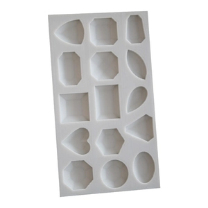 Stampo in silicone a 15 cavità geometriche per ciondoli in resina e forme per gioielli
