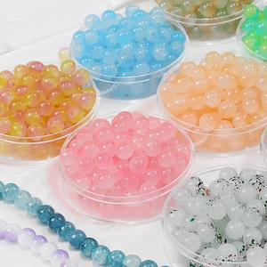 8 mm kleurrijke glazen kralen met bubbels voor het maken van mooie DIY-sieraden