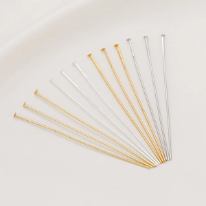 Koperen T-Spelden Platte Kop Spelden Voor Sieraden Maken 14K 18K Verguld Zilver DIY Oorbel Benodigdheden Componenten