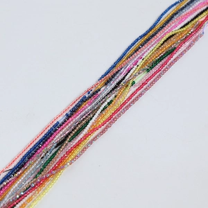 Bundled 2mm faceted colorful crystal beads for handmade DIY jewelry bracelets and necklaces