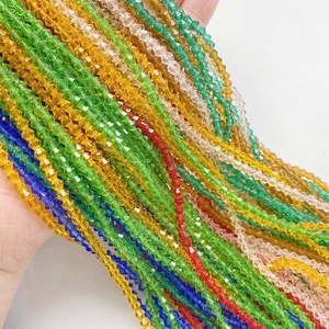 Kleurrijke 3mm bicone facetgeslepen kristalglazen kralen voor DIY sieraden