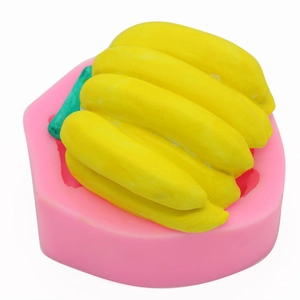 3D banana-shaped silicone mold for chocolate mousse and DIY cake baking decorations