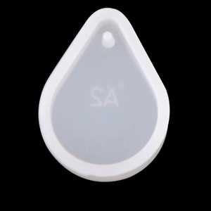 Translucent teardrop silicone mold for DIY epoxy resin jewelry making and crystal pendants