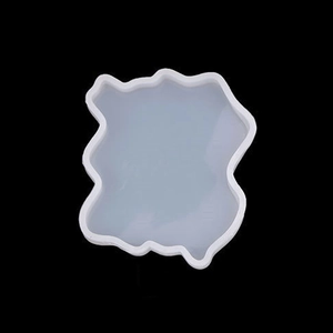 Irregular wave edge resin silicone mold for DIY coaster and craft making projects