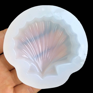 Moule en silicone transparent en forme de coquille pour la création de bijoux en résine