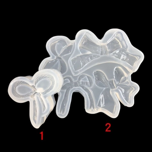 Stampo in Silicone con Fiocco per Colata in Resina Epossidica Fai da Te Decorazione per Torte in Fondente Stampo per Gioielli