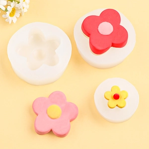 Moules à fleurs à cinq pétales en silicone pour aromathérapie en plâtre et résine