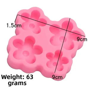 Stampo in silicone rosa per decorazioni torte fiori e creazione di sapone a mano