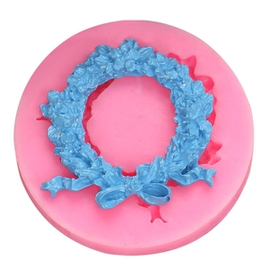 DIY silicone mold for making resin feather flower wreaths and ornaments
